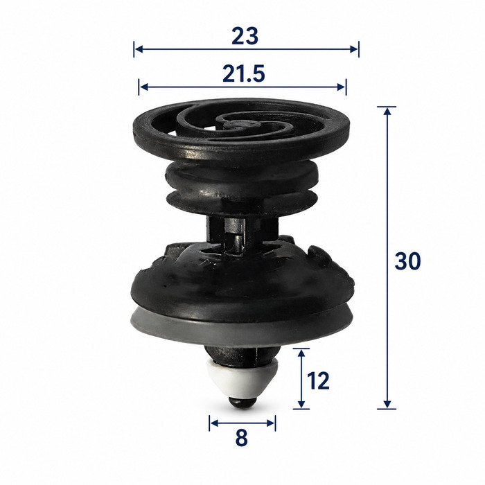 Клипса пластиковая для Audi, Seat, Skoda, Volkswagen ОЕМ: 7L6868243. (внутренняя отделка).